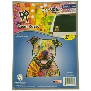 EnjoyIt Dean Russo Car Sticker 22006CS Art Licensing Colorful Dog Bully g19